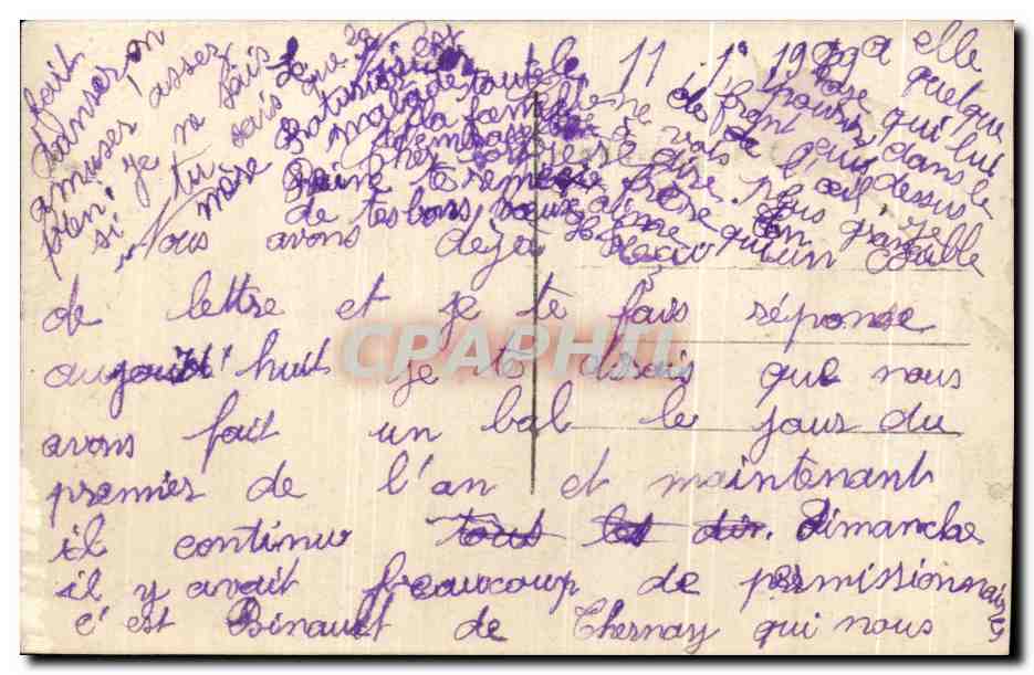 CPA Fantaisie Femme  — Rückseite