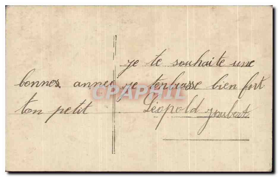 CPA Fantaisie Enfant Garcon  — Rückseite