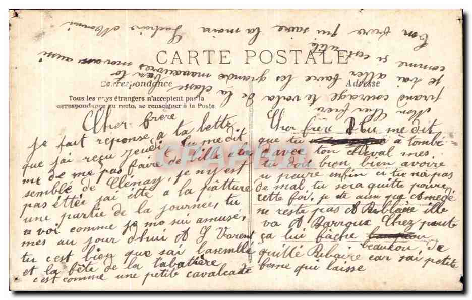 CPA Fantaisie Femme — Rückseite