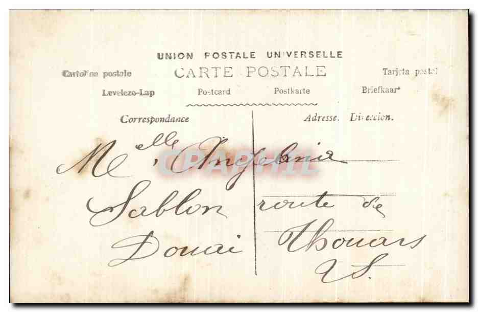 CPA Fantaisie Femme  — Verso