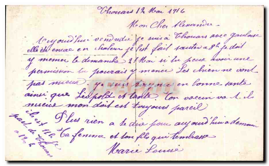 CPA Fantaisie Femme  — Rückseite