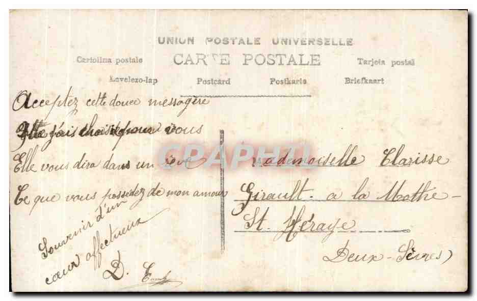 Femme souriante dans une boîte aux lettres décorée de roses — éditeur LOTUS, n° 516 — Reverso