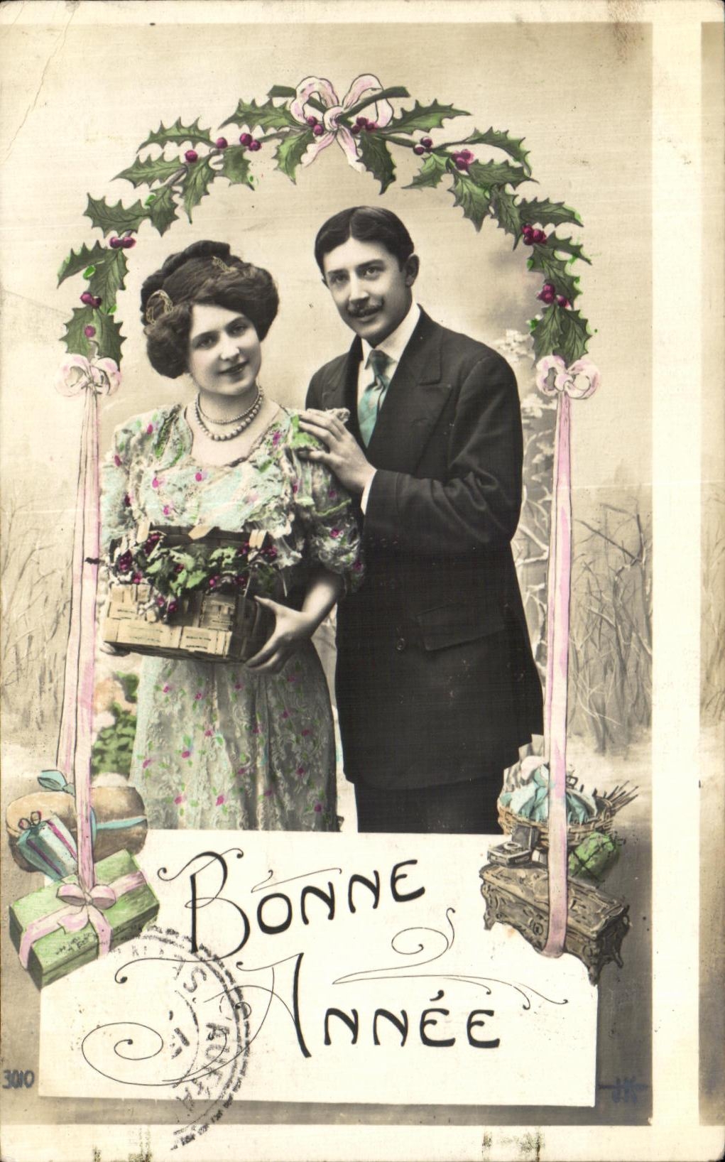 Couple — Nouvel An — Éditeur anonyme, n° 3010