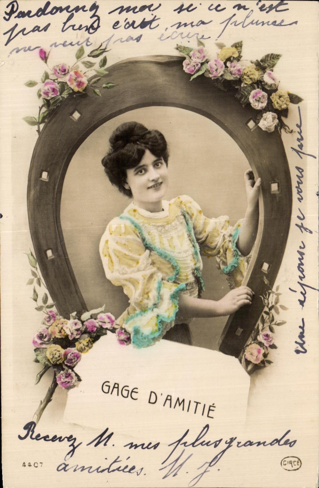 Donna in un cornice ovale — Gage d'amitié — Circe, n° 44C7