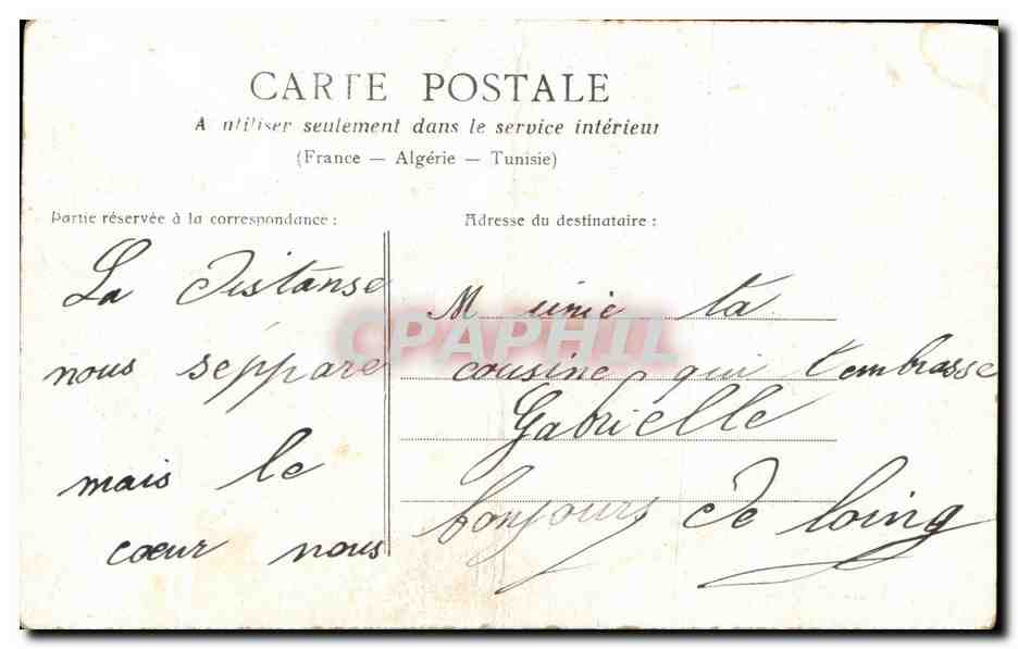 CPA Fantaisie Femme  — Verso