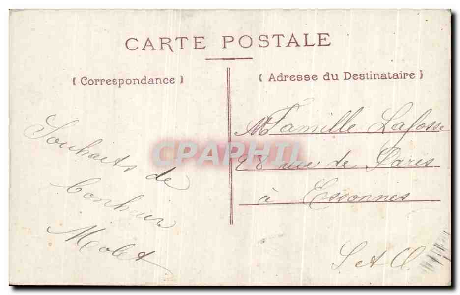 CPA Fantaisie Femme  — Verso