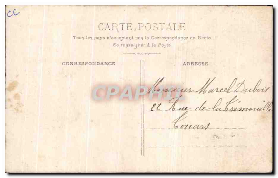 CPA Fantaisie Femme  — Verso