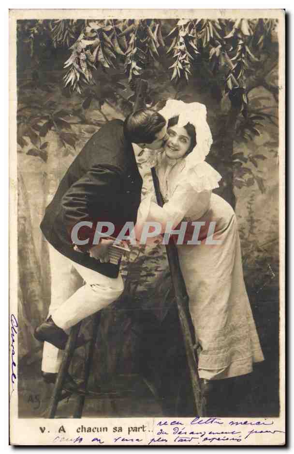 Coppia d'amore — scena di dichiarazione — editore Chavatte, n° AS