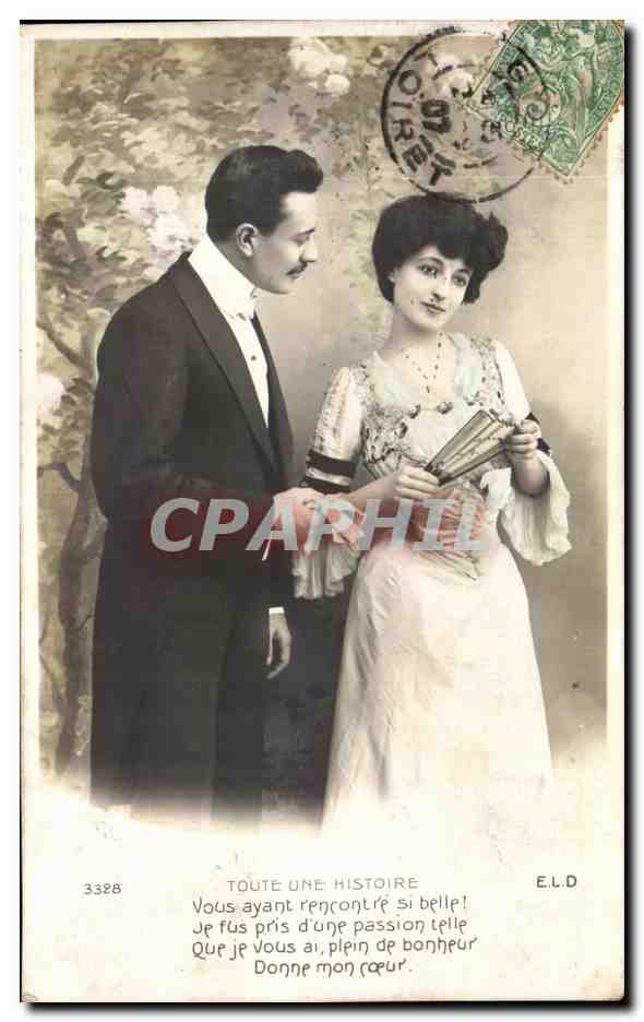 CPA Fantaisie Femme Eventail 