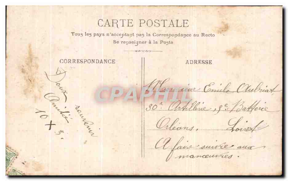 CPA Fantaisie Femme Eventail  — Rückseite