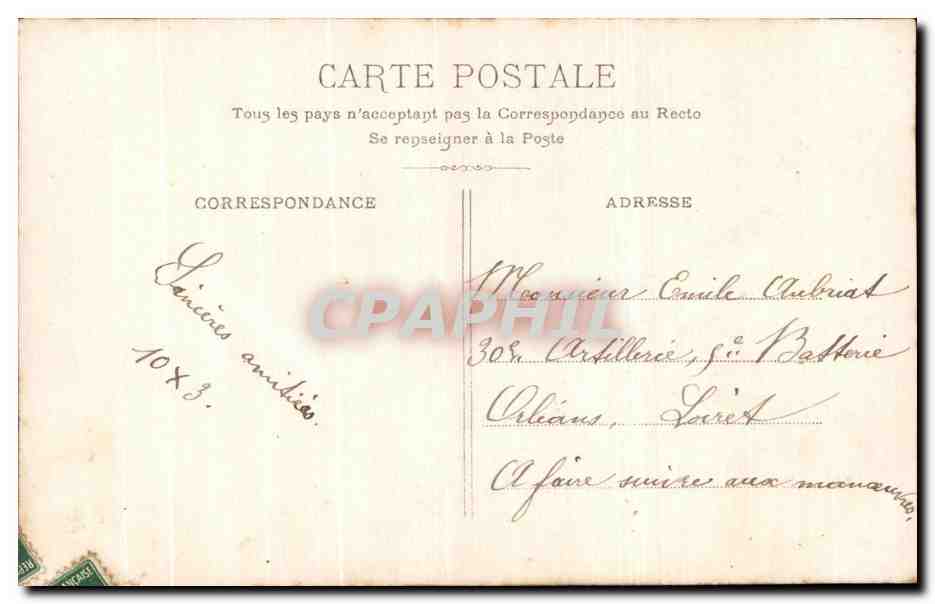 Couple en tenue de soirée — Éditeur E.L.D., n° 3328 — Verso