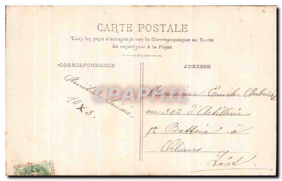 CPA Fantaisie Femme  — Verso
