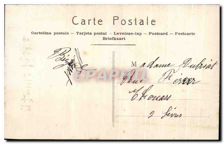 CPA Fantaisie Femme  — Verso