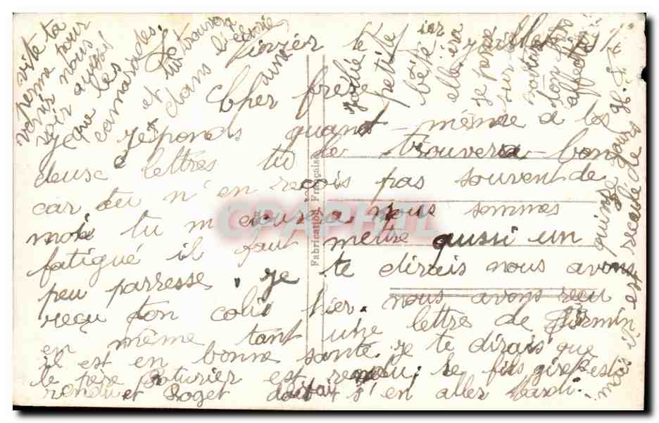 CPA Fantaisie Femme  — Verso