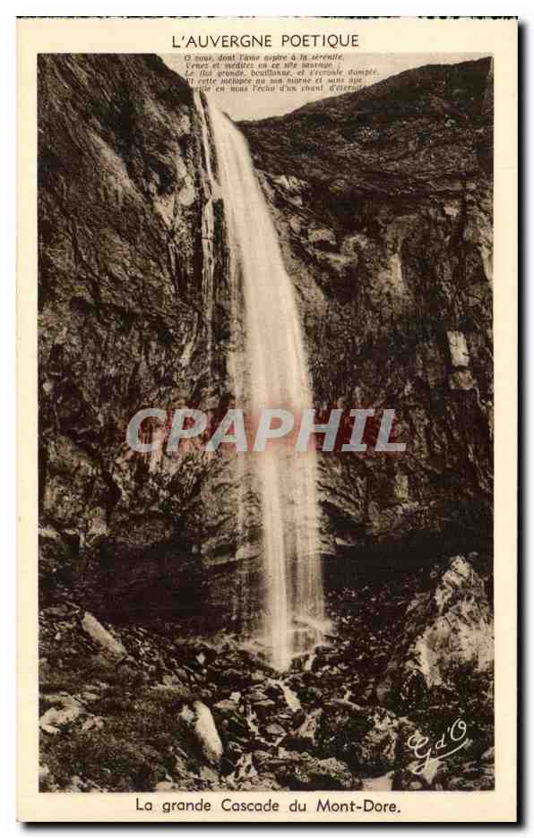 CPA L'Auvergne Poetique La Grande Cascade Du Mont Dore