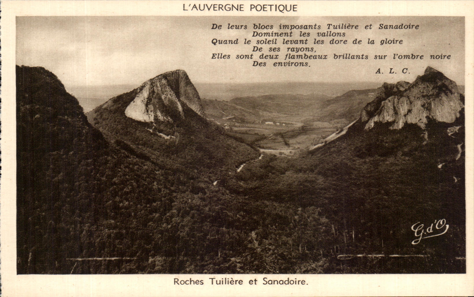 Roches Tuilière et Sanadoire — L'Auvergne Poétique — G.d'O