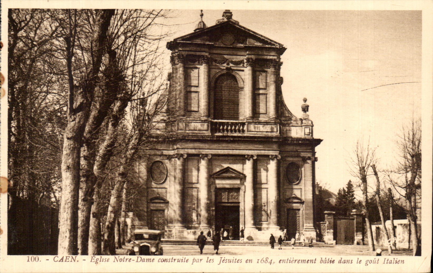 CPA Caen Eglise Notre Dame Construite Par Les Jesuites