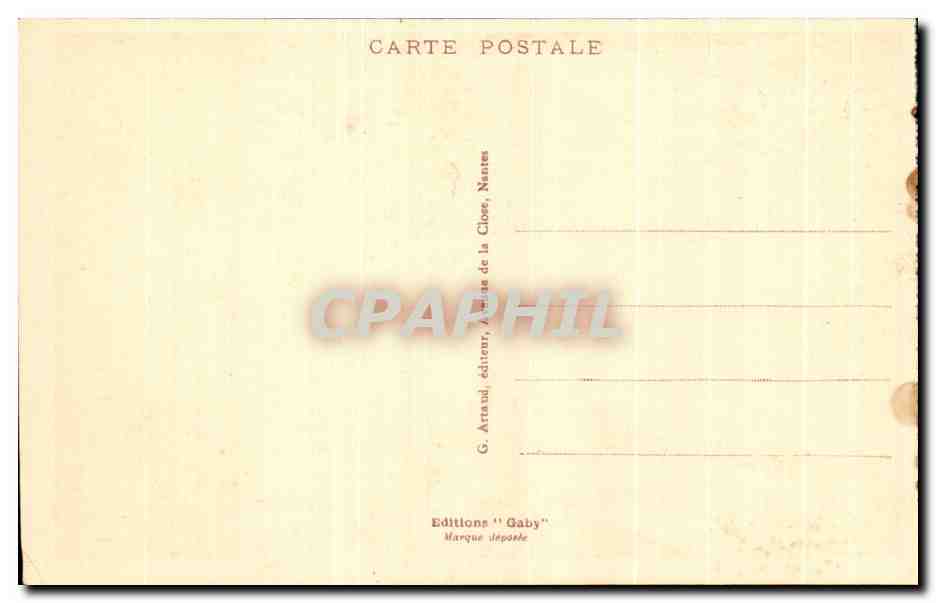CPA Caen Eglise Notre Dame Construite Par Les Jesuites — Verso