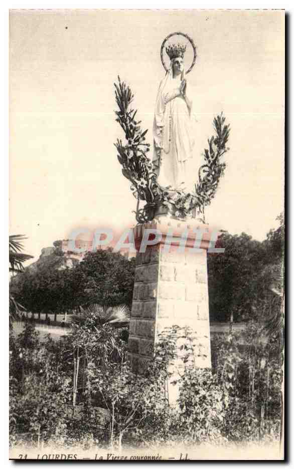 CPA Lourdes La Vierge Couronnee