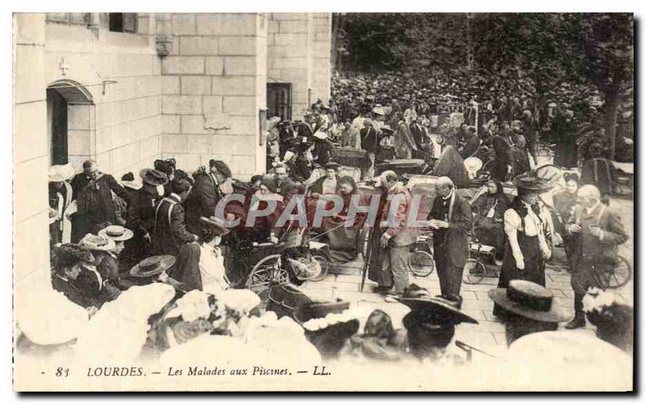 Lourdes — Les Malades aux Piscines — LL.