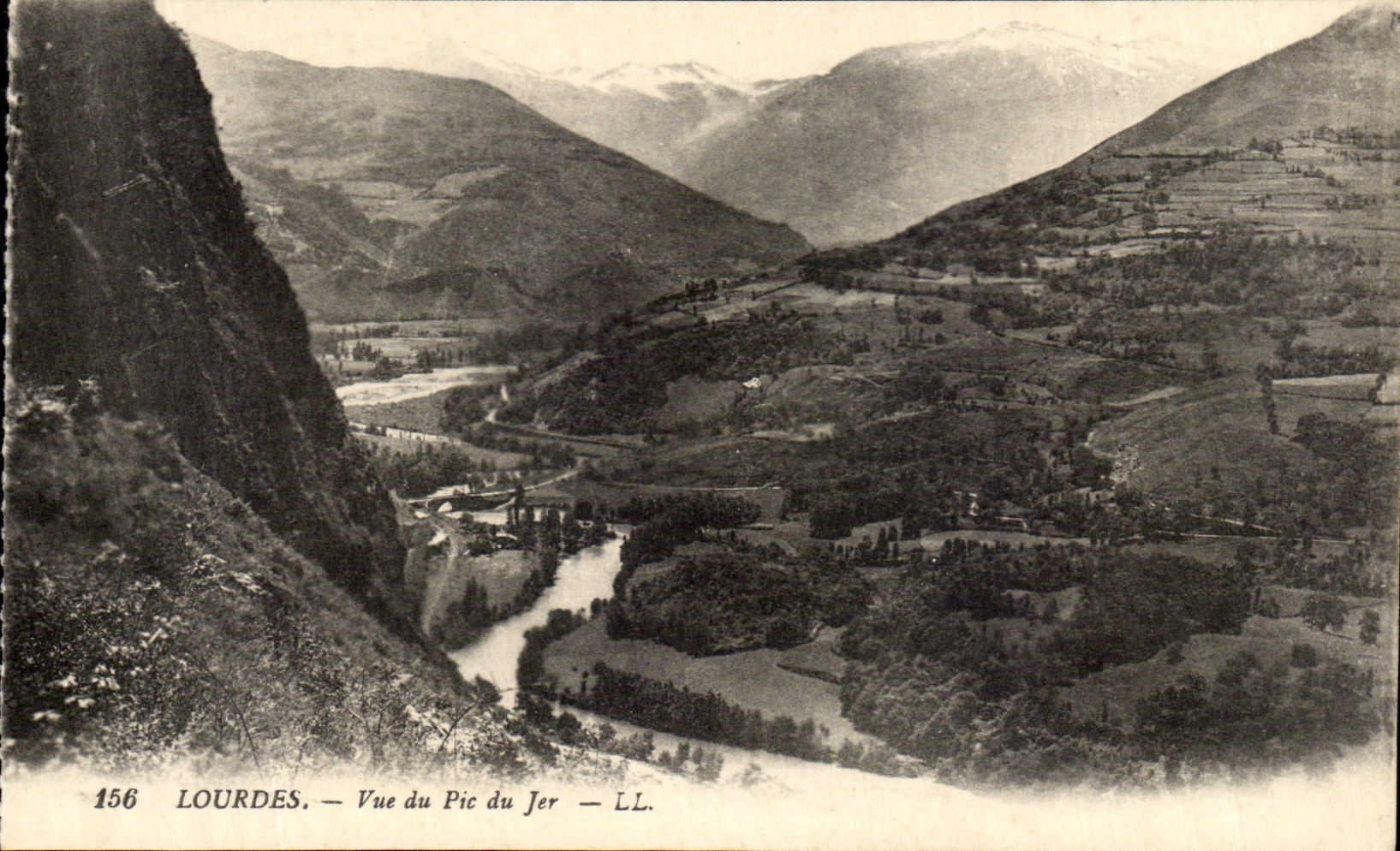 CPA Lourdes Vue du Pic du Jer