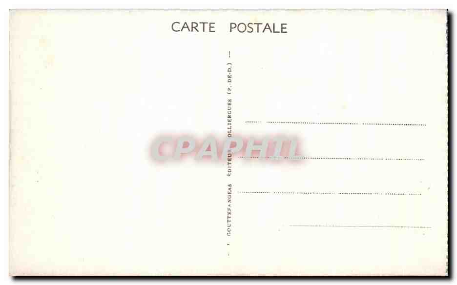 CPA Le Mont Dore Parc du Casino — Verso