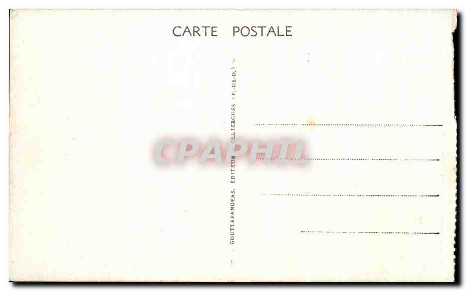 L'Auvergne — Téléphérique du SANCY — La Gare du sommet — G. D'O. 119 — Reverso
