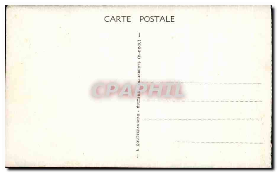 Le Mont-Dore — Téléphérique du Sancy — G. D'O. 1494 — Verso
