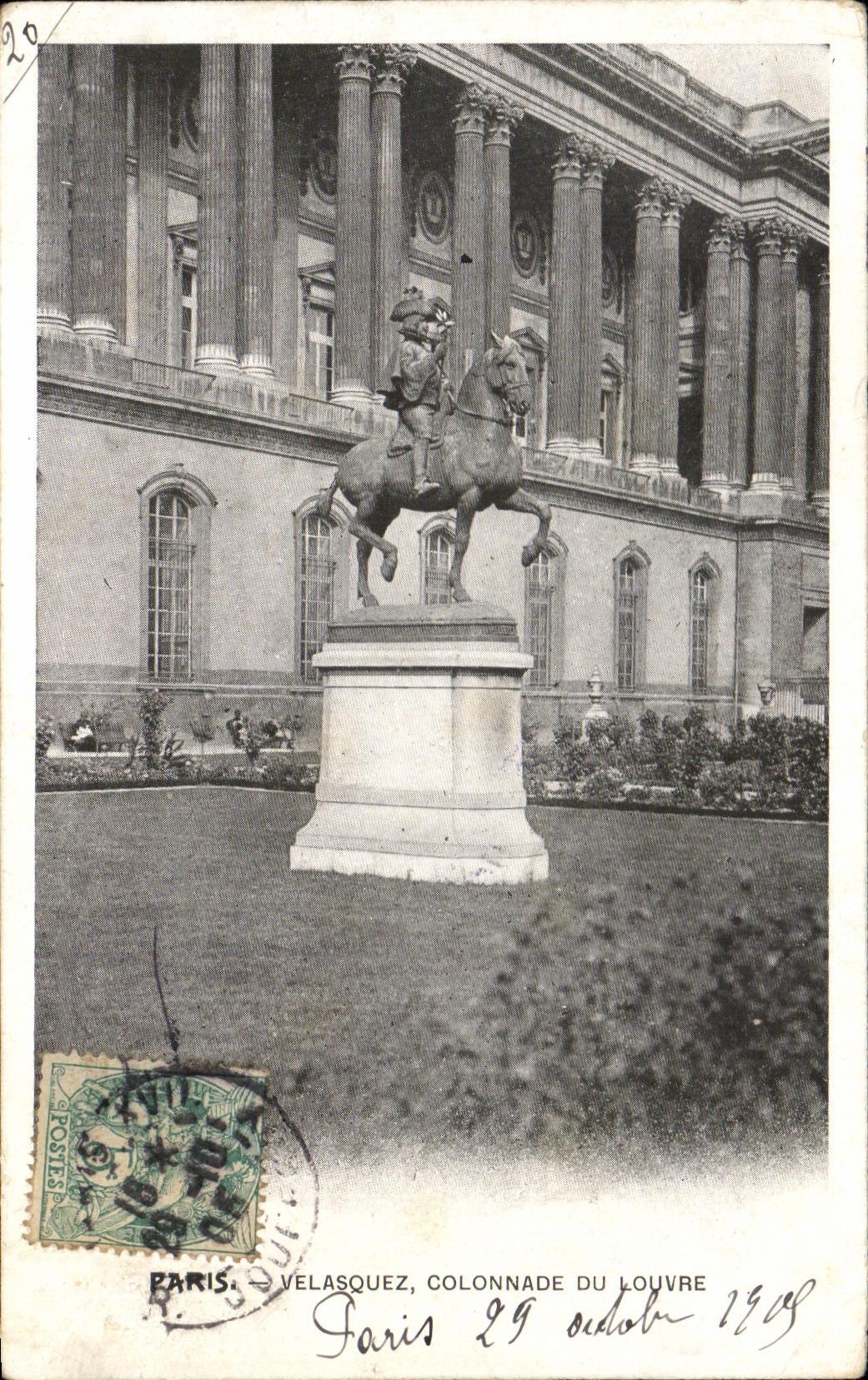 CPA Paris Velasquez Colonnade Du Louvre