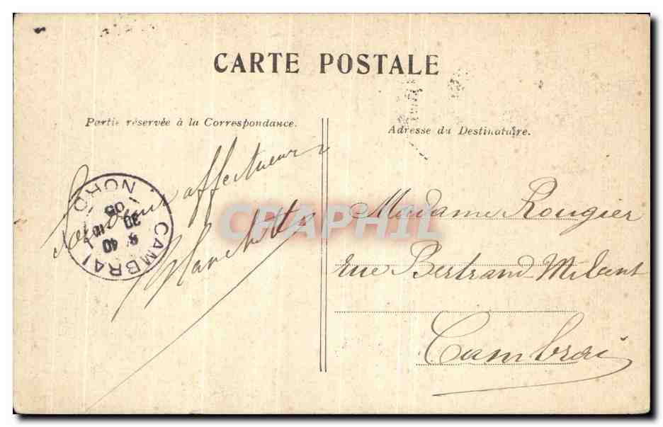 CPA Paris Velasquez Colonnade Du Louvre — Rückseite