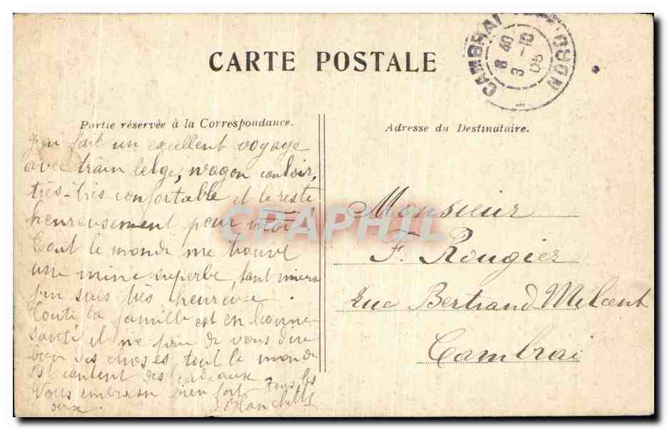CPA Paris La Fontaine Place Saint Sulpice — Rückseite