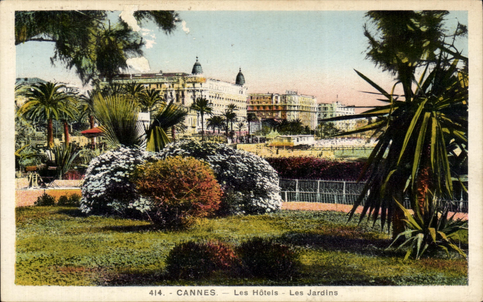 CPA Cannes Les Hotels Les Jardins