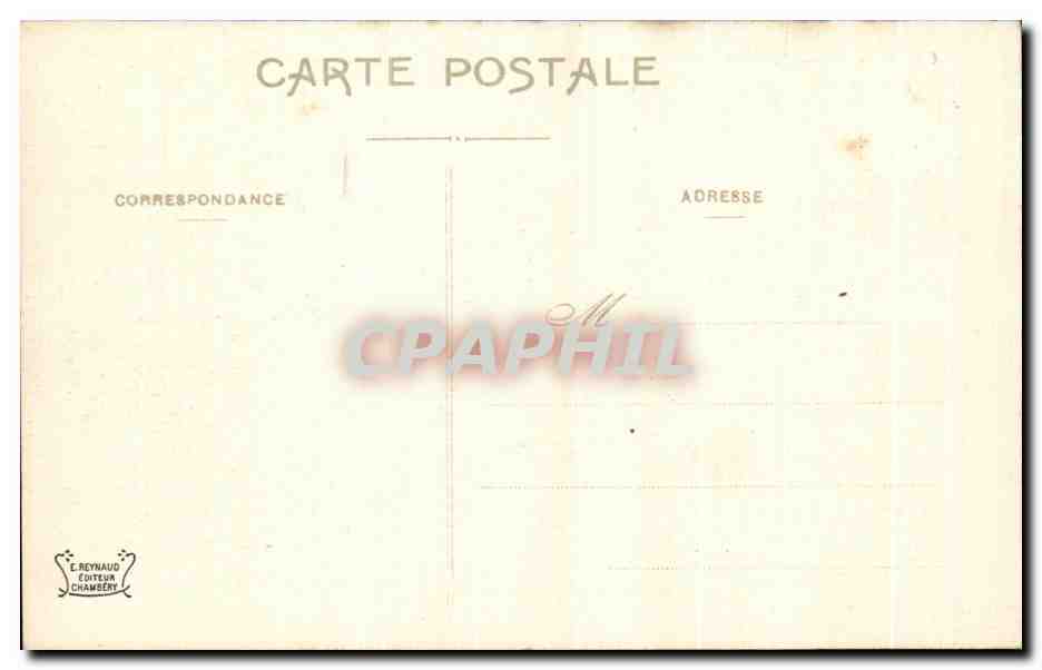 CPA Chambery La Cathedrale Ancienne Eglise des Freres Mineurs — Rückseite