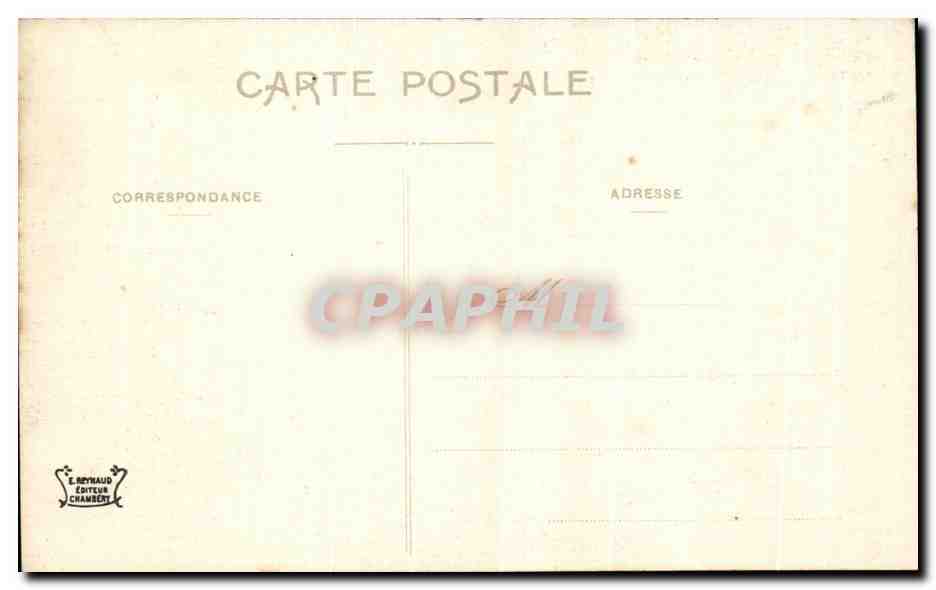 Chambéry — Le Rideau du Théâtre, Descente d'Orphée aux Enfers — toile des Frères Vacca — Verso