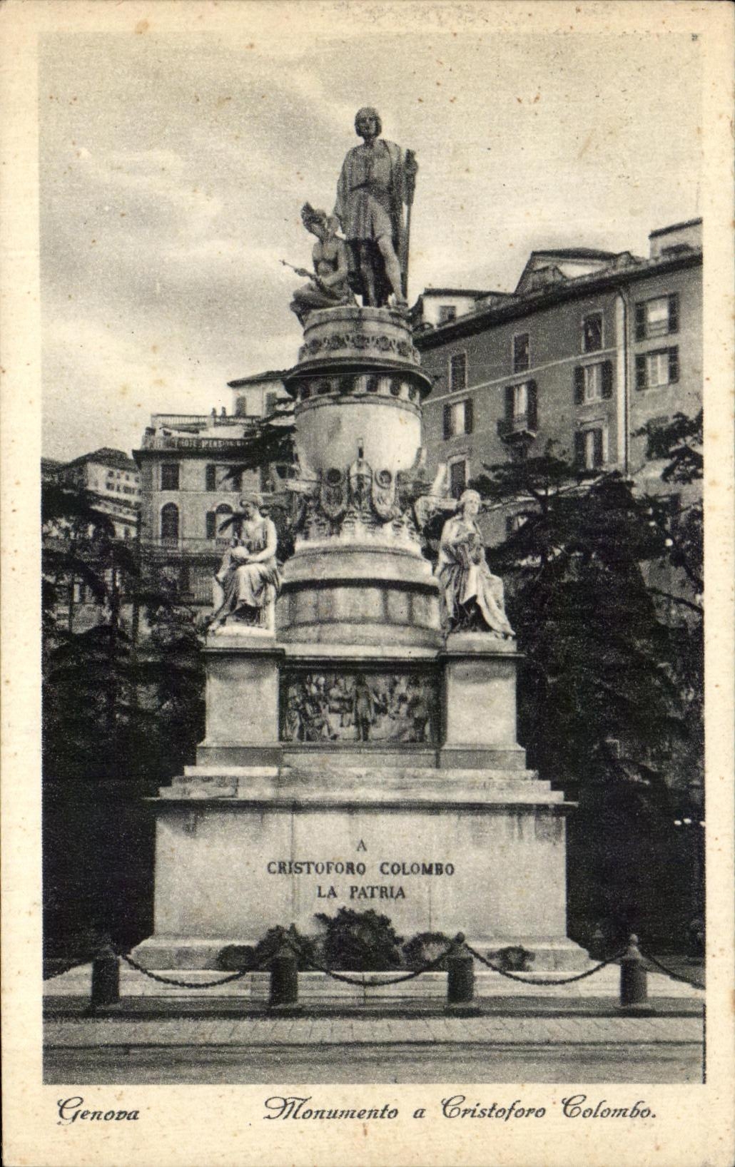 CPA Cristoforo Colombo La Patria Genona Christophe Colomb