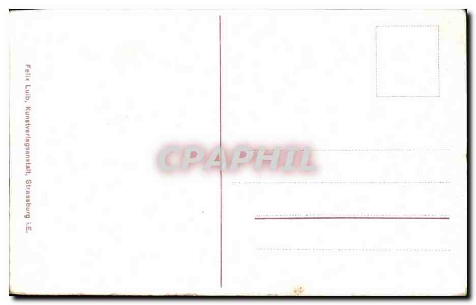 CPA Strassburg Eisenbahnbrucke bel Kehl Bateau — Verso