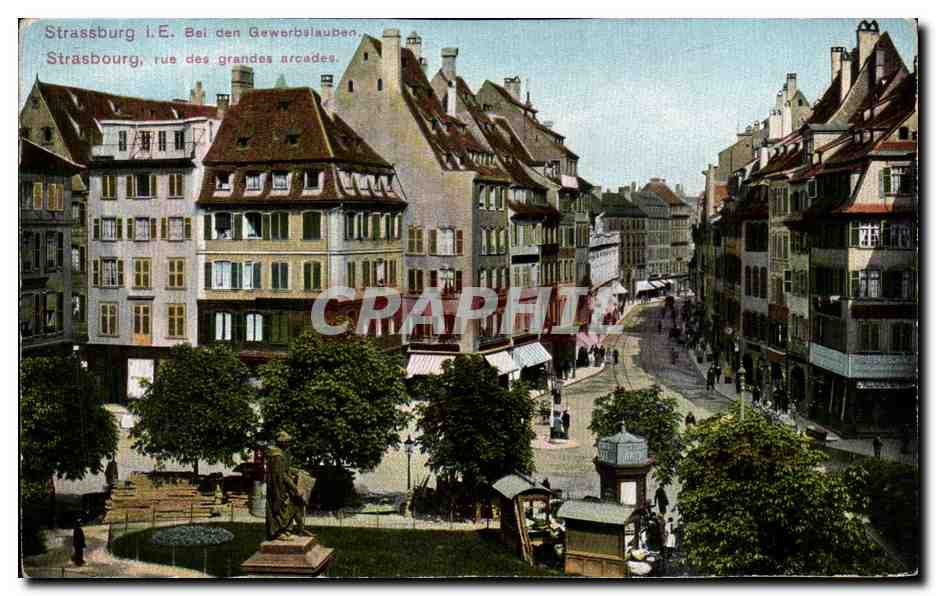 CPA Strassburg Bei Den Gewerbslauben