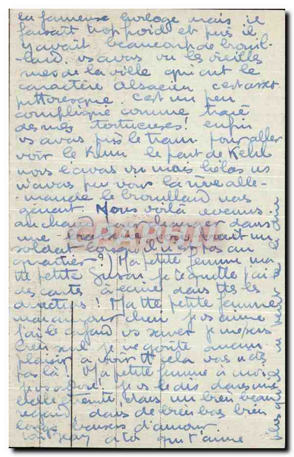 CPA Strasbours L'Orangerie et Ganseliesel — Rückseite