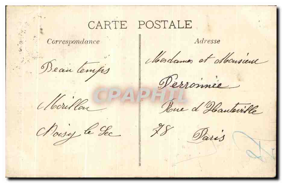 CPA Marseille Les Asceuseurs De De La Garde — Rückseite