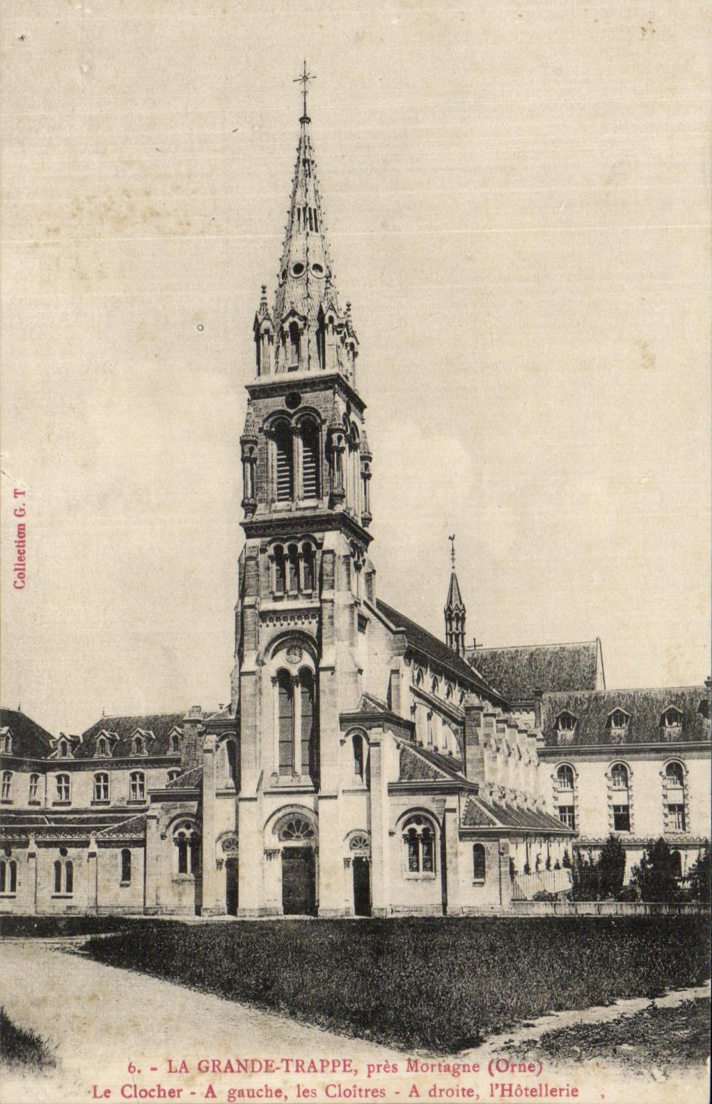 CPA La Grande Trappe Pres Mortagne Le Clocher A Gauche Les Cloitres