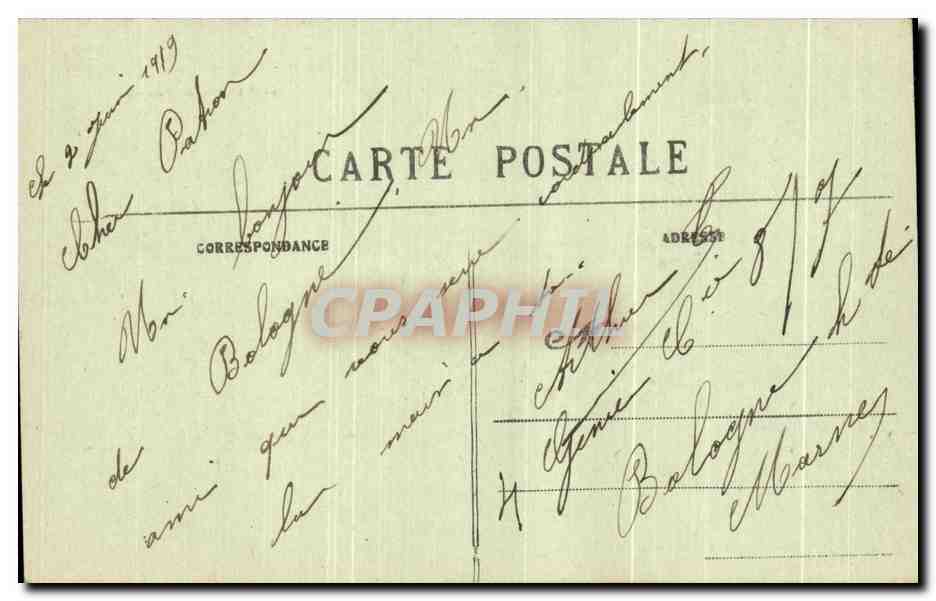 CPA La Haute Marne Le Chateau De Condes — Rückseite