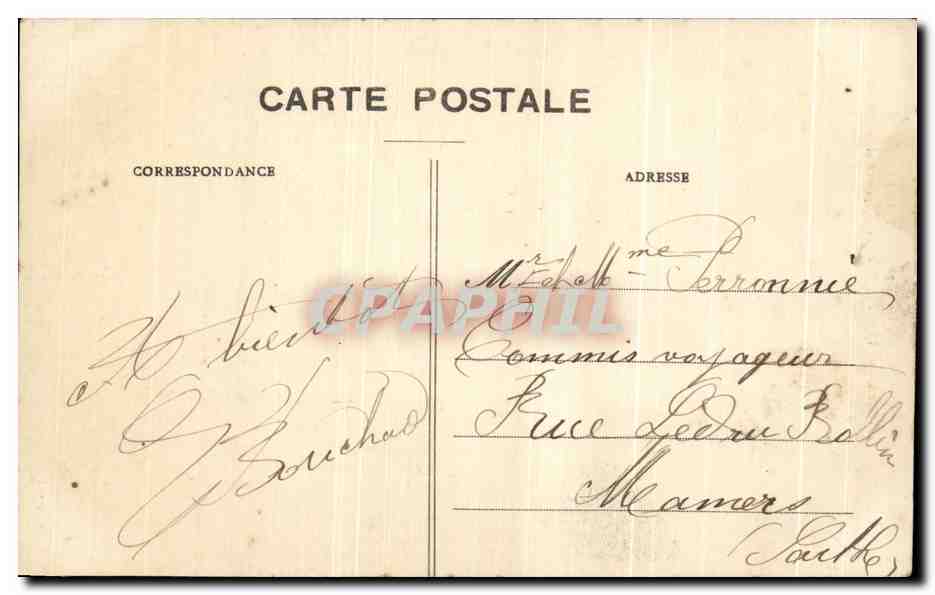 CPA Grande Trappe Le Portail principal — Rückseite
