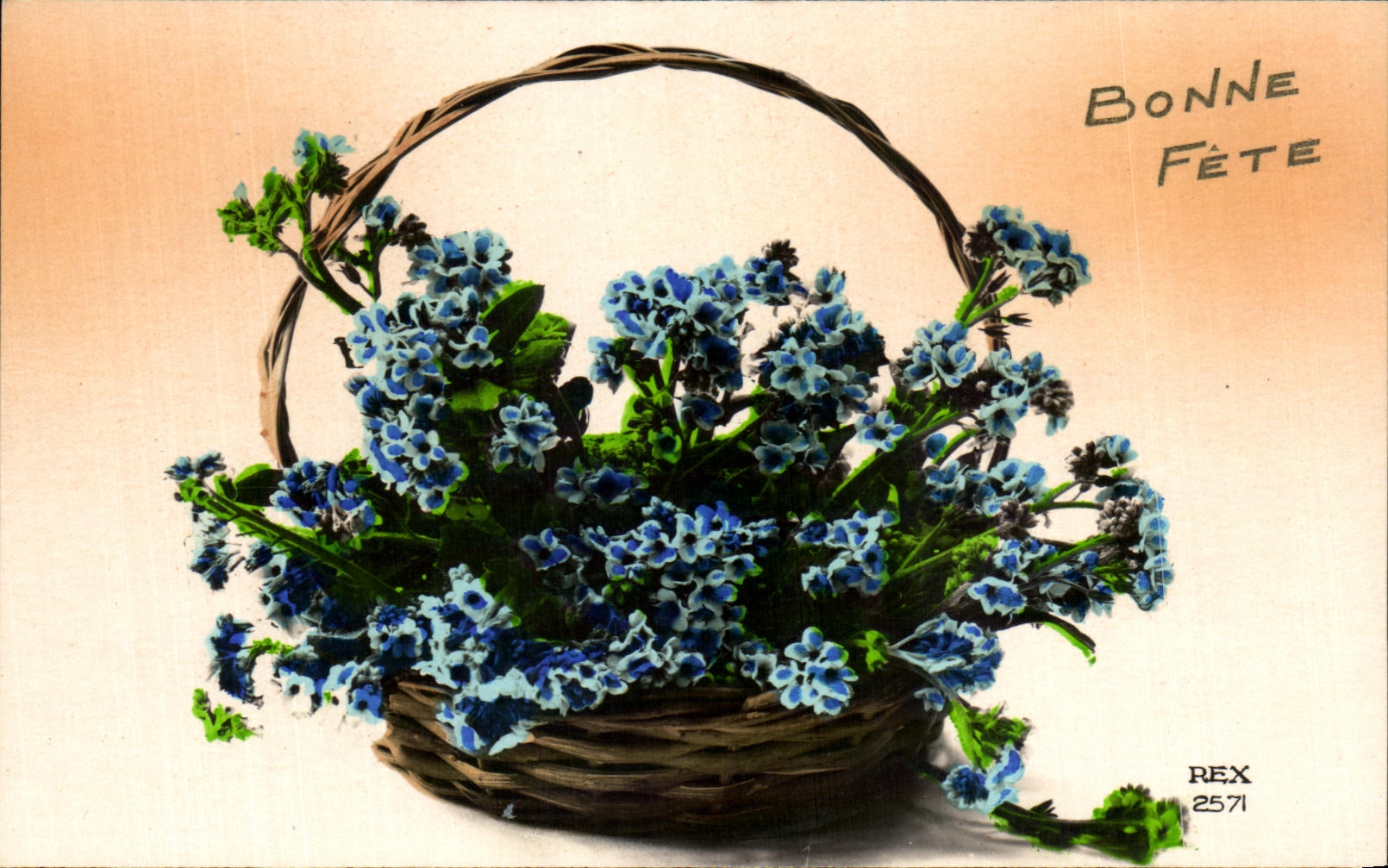 CPA Bonne Fete fantaisie Fleurs