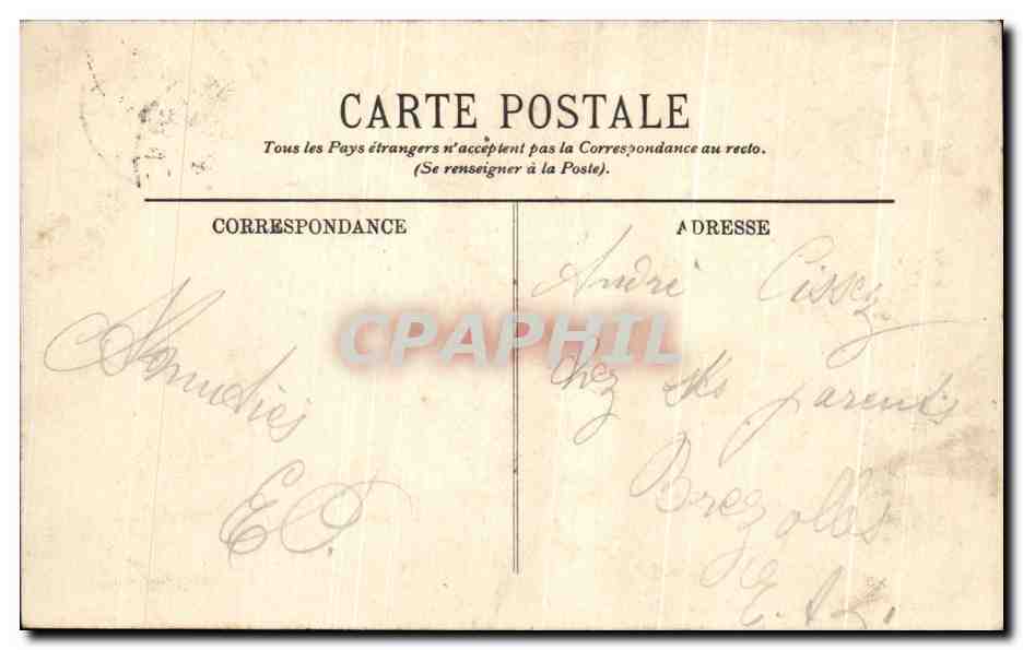 CPA Paris Notre Dame et le Pont — Rückseite
