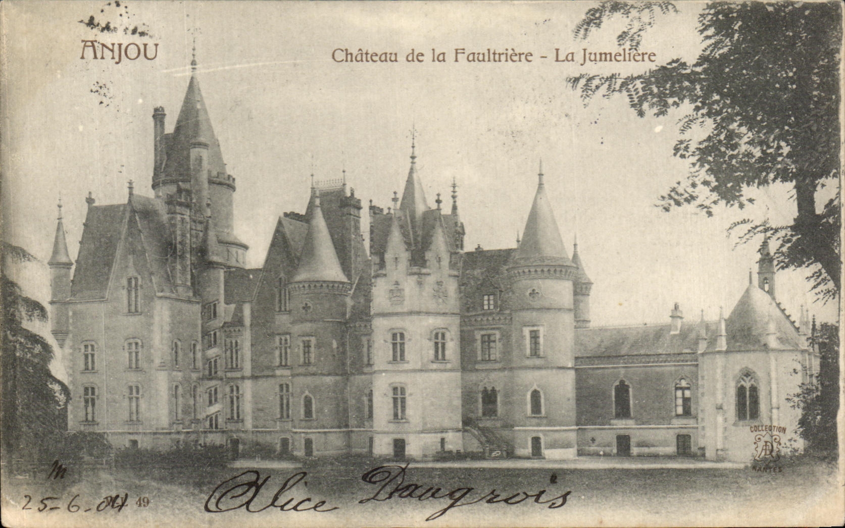 CPA Anjou Chateau de la Faultriere La Jumeliere
