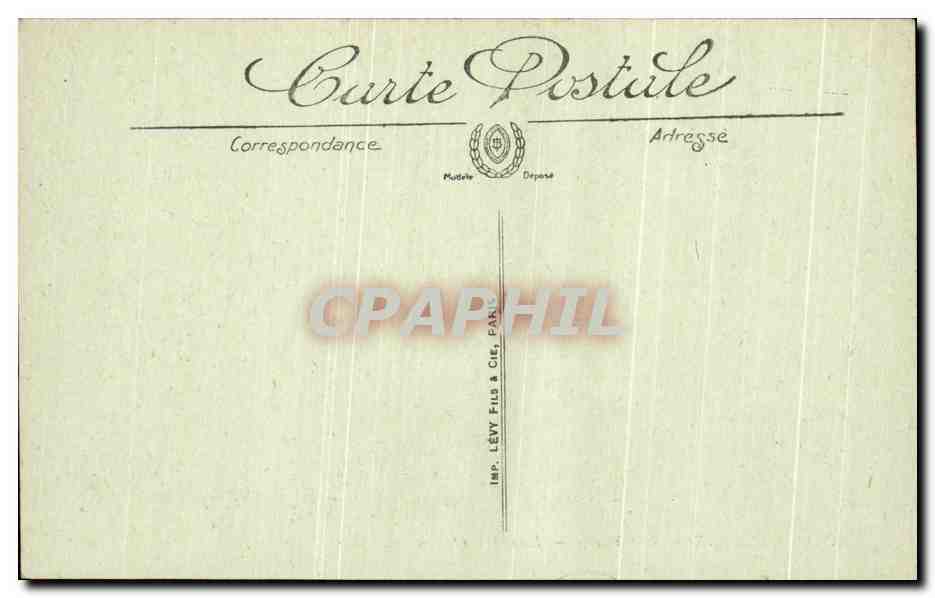 CPA Compiegne Le Chateau La Colonnade — Verso