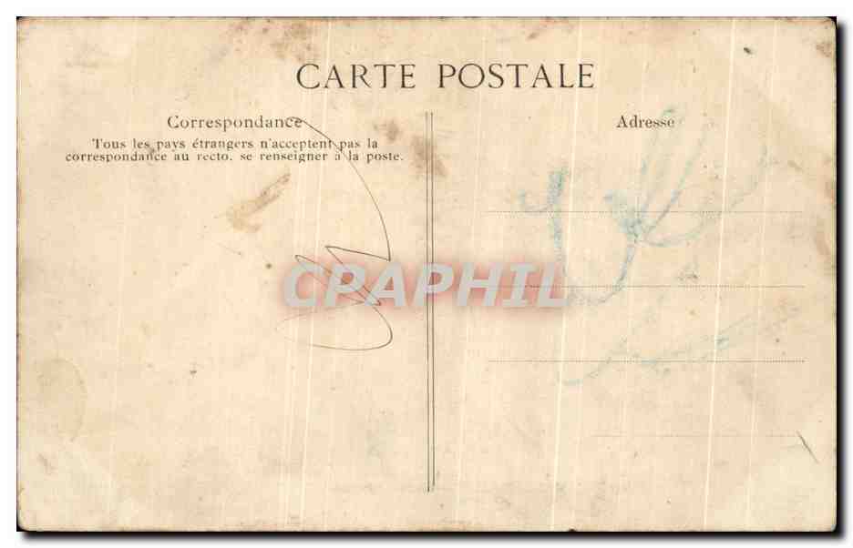 CPA Paris Avenue Des Champs Elysees — Rückseite