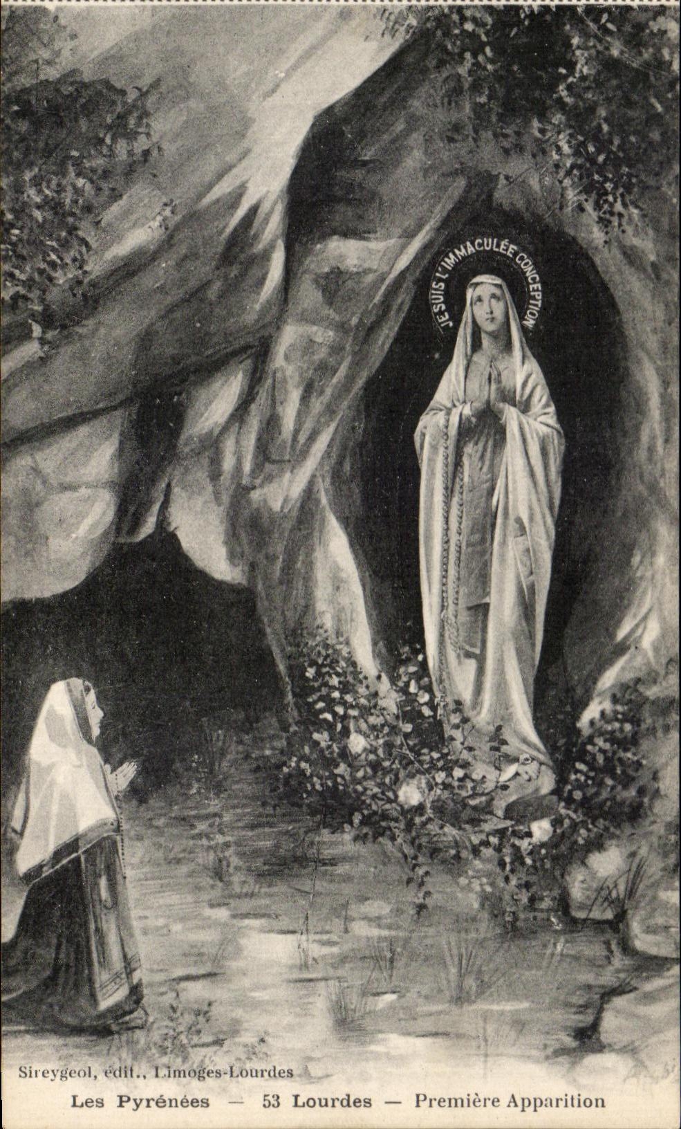 CPA Lourdes Premiere Apparition