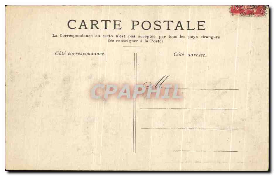 CPA Lourdes La Benediction des Malades — Verso