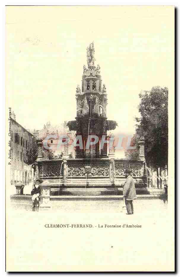 Clermont-Ferrand - La Fontaine d'Amboise — P. Julio, Verlag Clermont-Ferrand